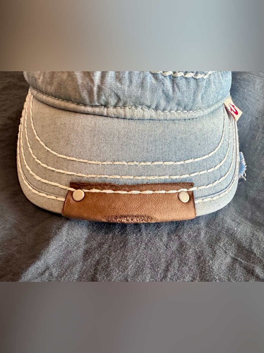 VTG Y2K True Religion Light Blue Distressed Cotton Cadet - Picture 4 of 11